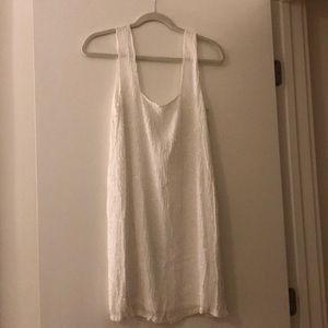 White sequin dress